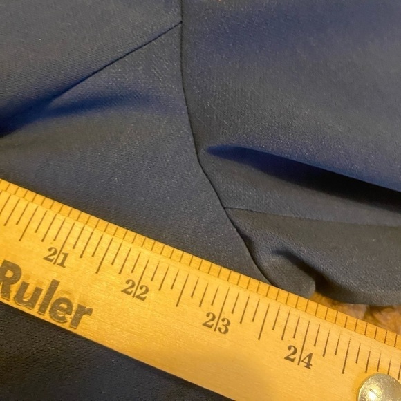 Metro Style Stretch Blazer Women Size20 T Unlined Career Long Slv Polyblend - Picture 8 of 8